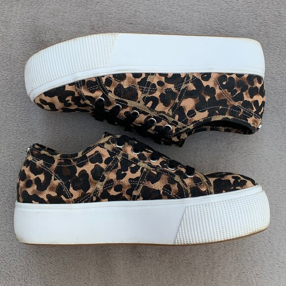 Steve Madden Emmi Women's Leopard Print Platform Sneakers Sz 8.5 - Picture 10 of 15